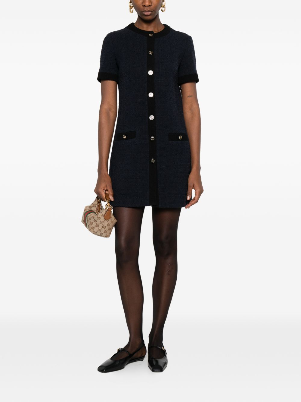 Gucci Women Wool Tweed Dress GUCCI