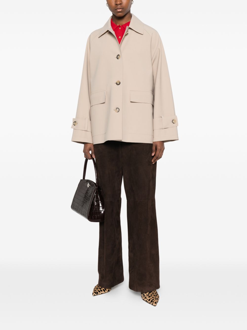 Harris Wharf London Women Nylon Blouson Jacket HARRIS WHARF LONDON