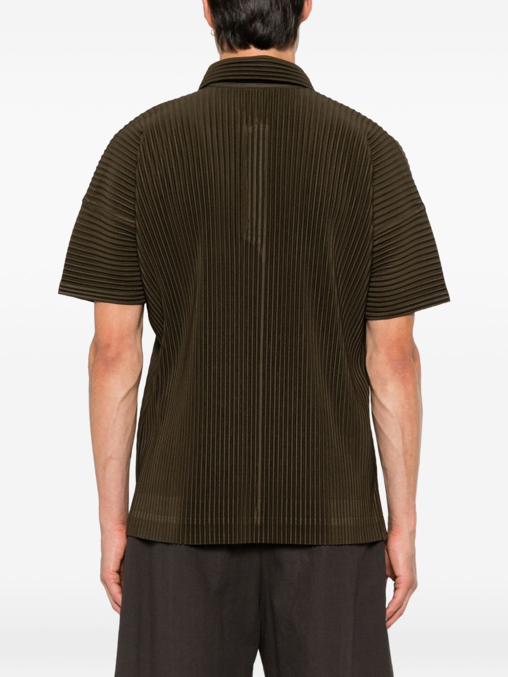 Homme Plisse' Issey Miyake Men Pleated Polo Shirt HOMME PLISSE ISSEY MIYAKE