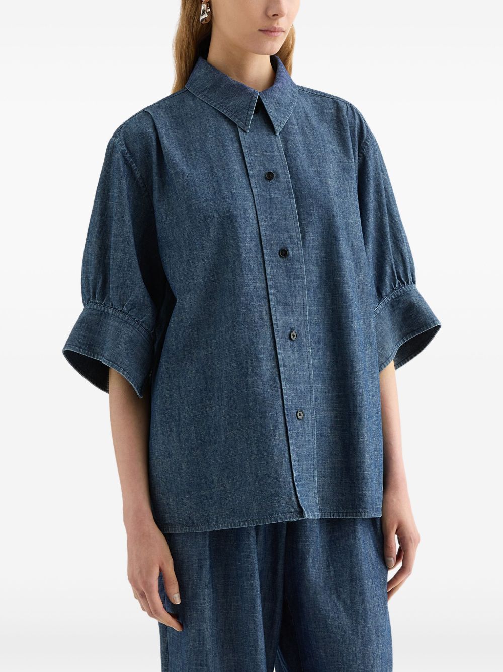 Jil Sander Women Denim Cotton Shirt JIL SANDER
