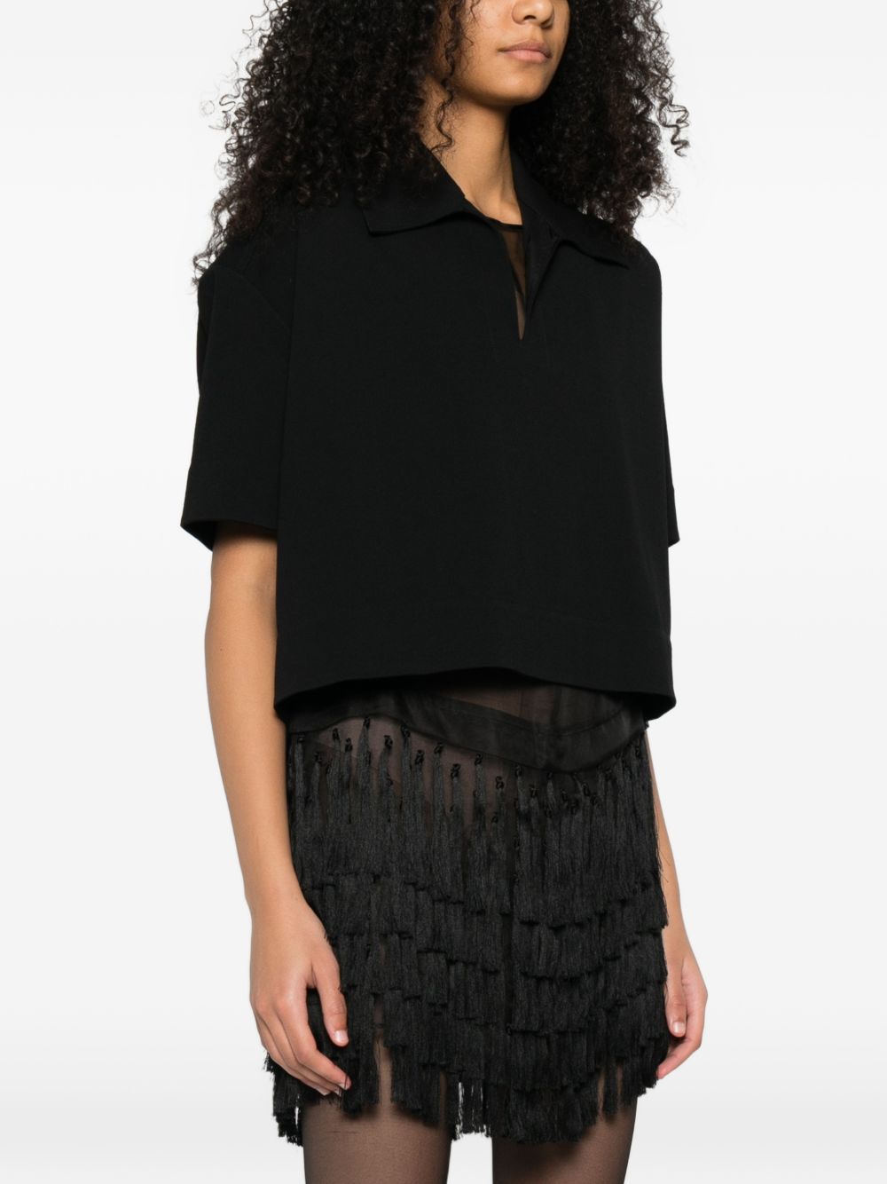 Jil Sander Women Cropped Polo Shirt JIL SANDER
