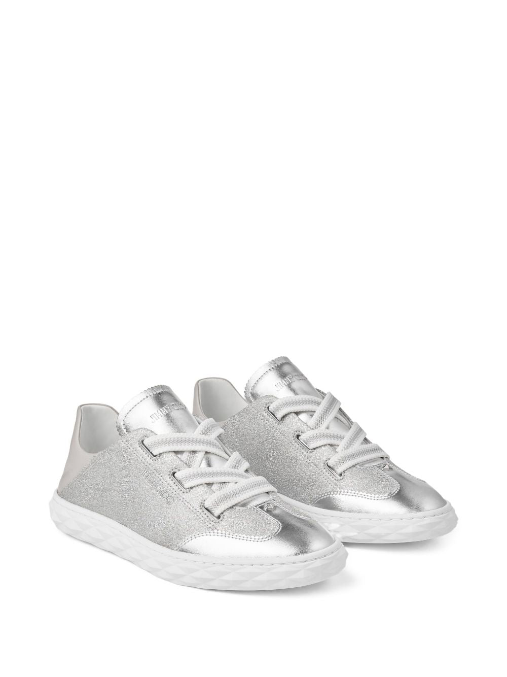 Jimmy Choo Women Diamond Light Leather Sneakers JIMMY CHOO