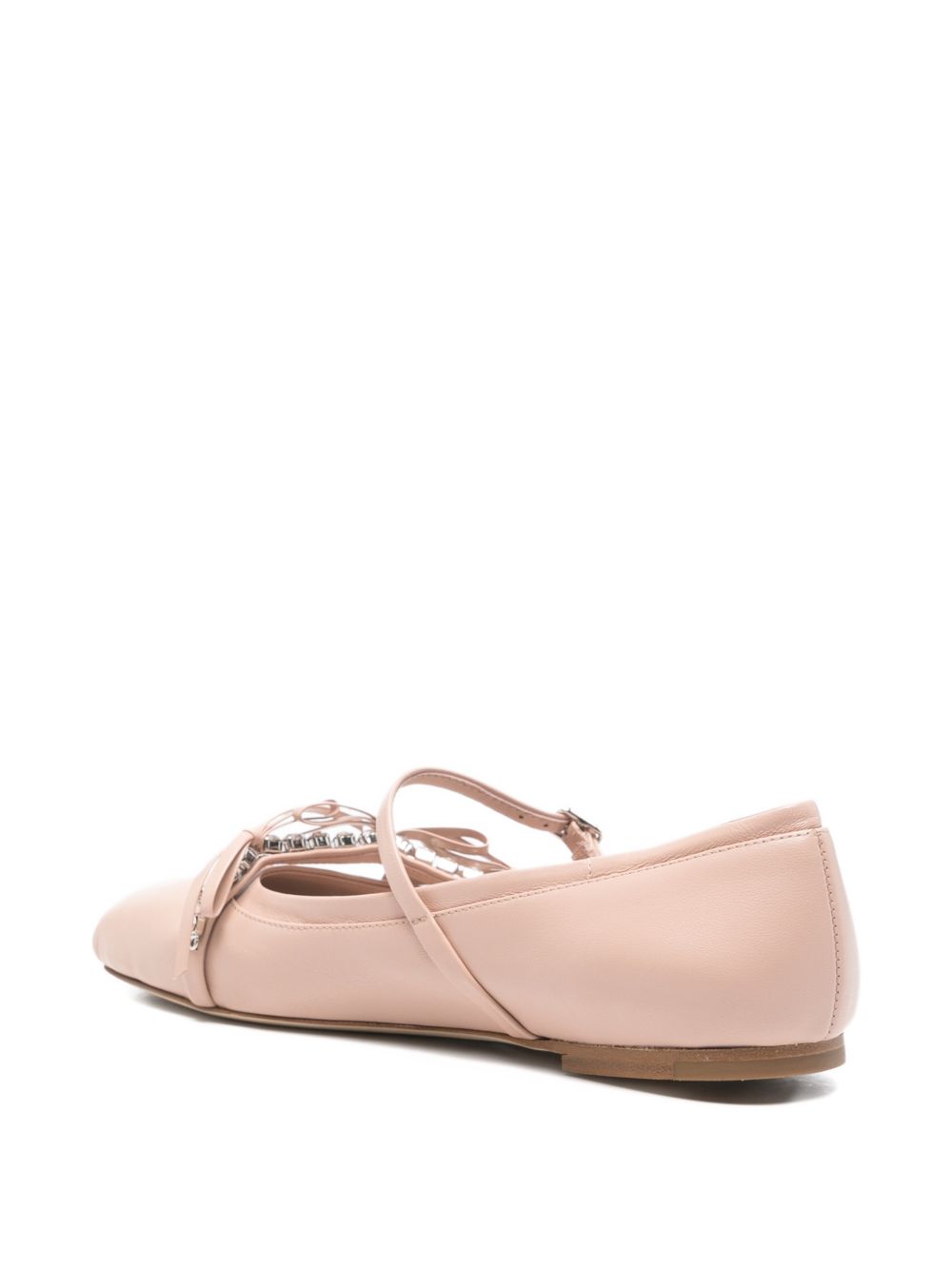 Jimmy Choo Women Loli Leather Ballet Flats JIMMY CHOO