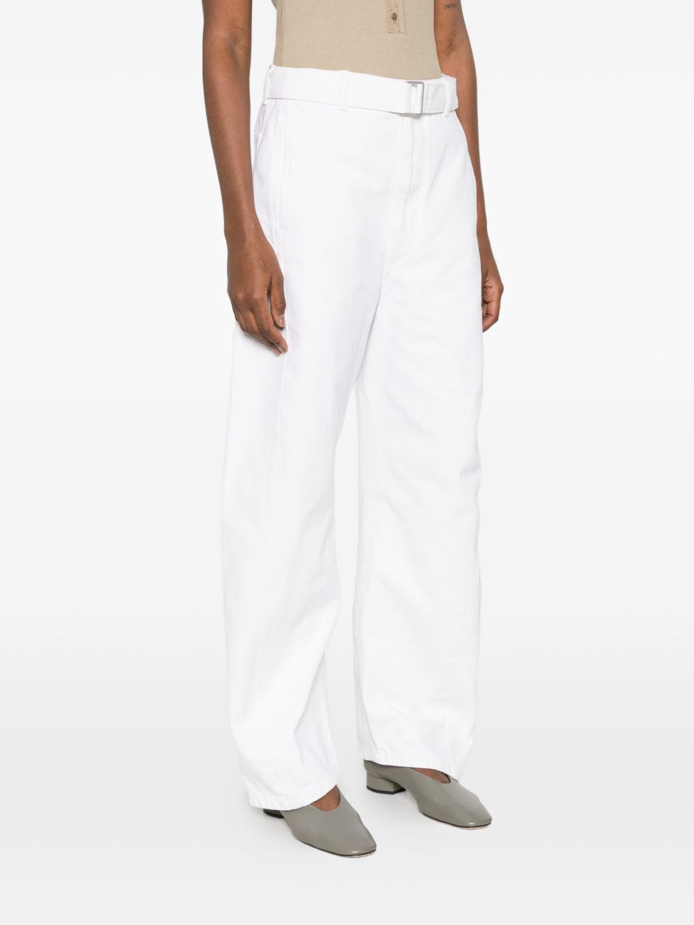 Lemaire Women Twisted Cotton Jeans LEMAIRE