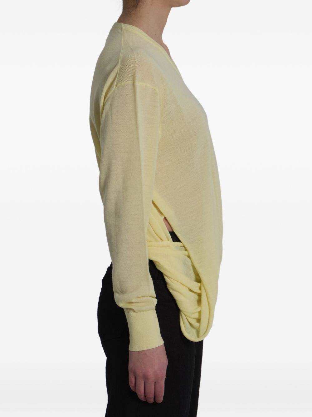 Loewe Women Wool V-Necked Sweater LOEWE