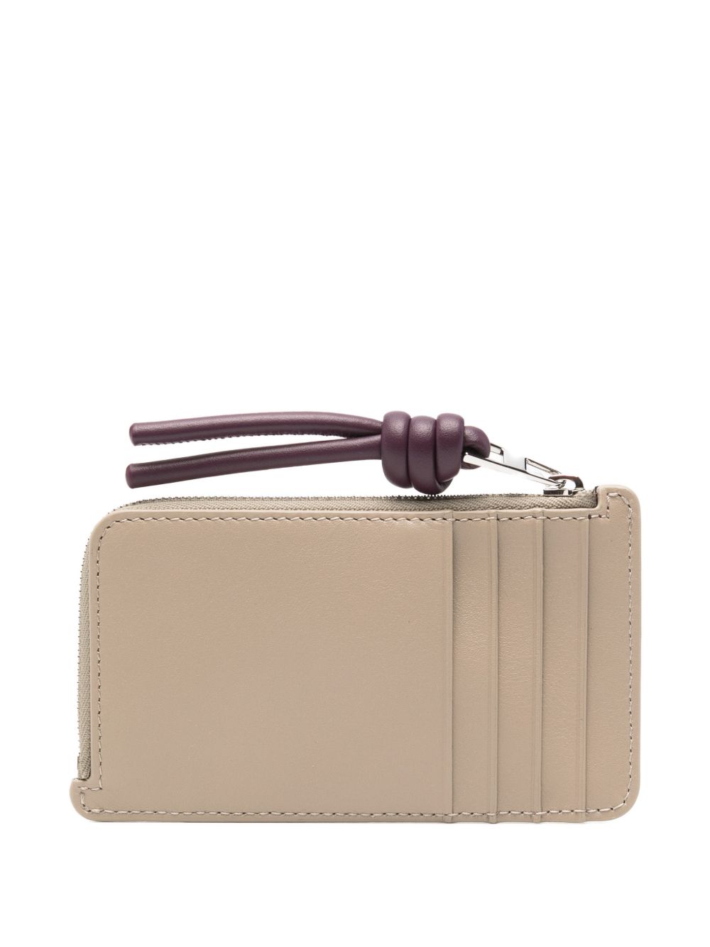 Loewe Women Knot Leather Zipped Card Case LOEWE