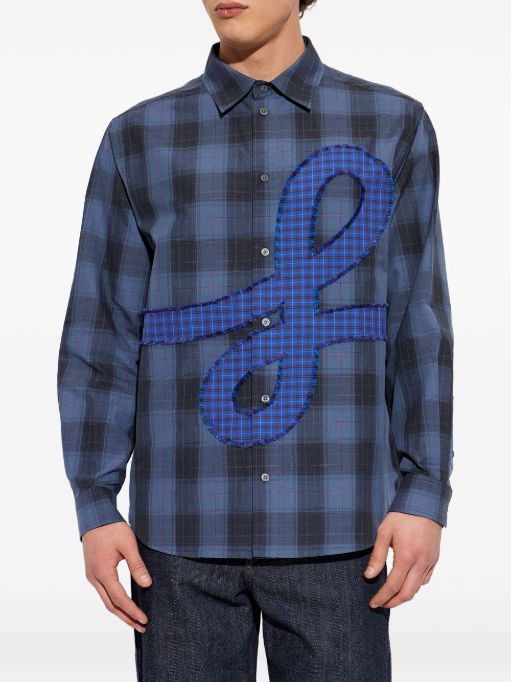 Loewe Men Checked Cotton Shirt LOEWE