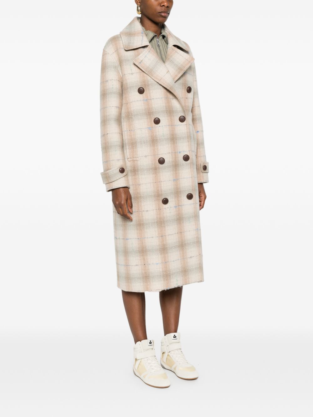 Loewe Women Wool And Cashmere Double-Breasted Coat LOEWE