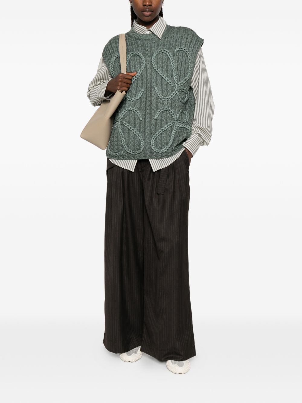 Loewe Women Anagram Wool Vest LOEWE