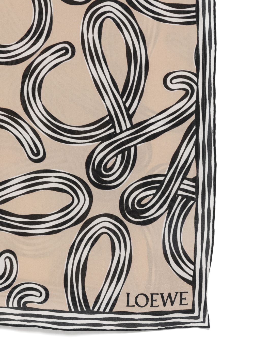 Loewe Paula's Ibiza Women Printed Silk Scarf LOEWE