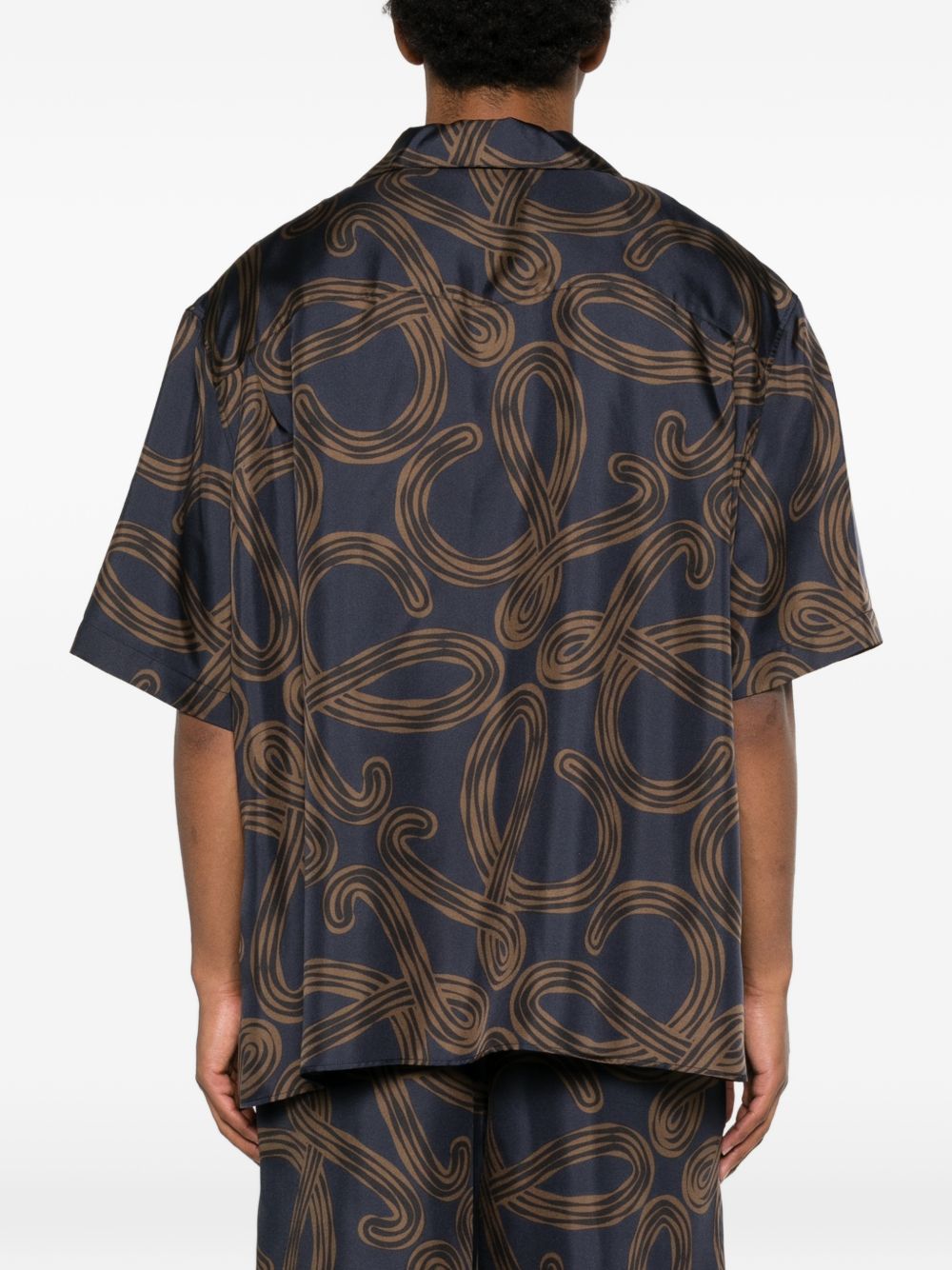 Loewe Paula's Ibiza Men Printed Silk Shirt LOEWE