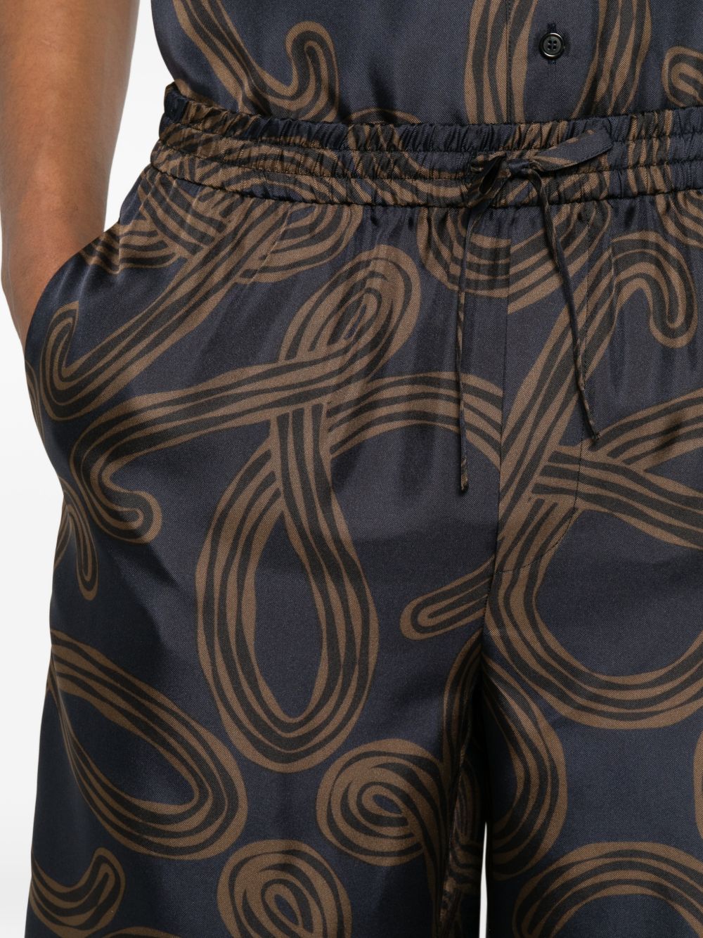 Loewe Paula's Ibiza Men Printed Silk Shorts LOEWE