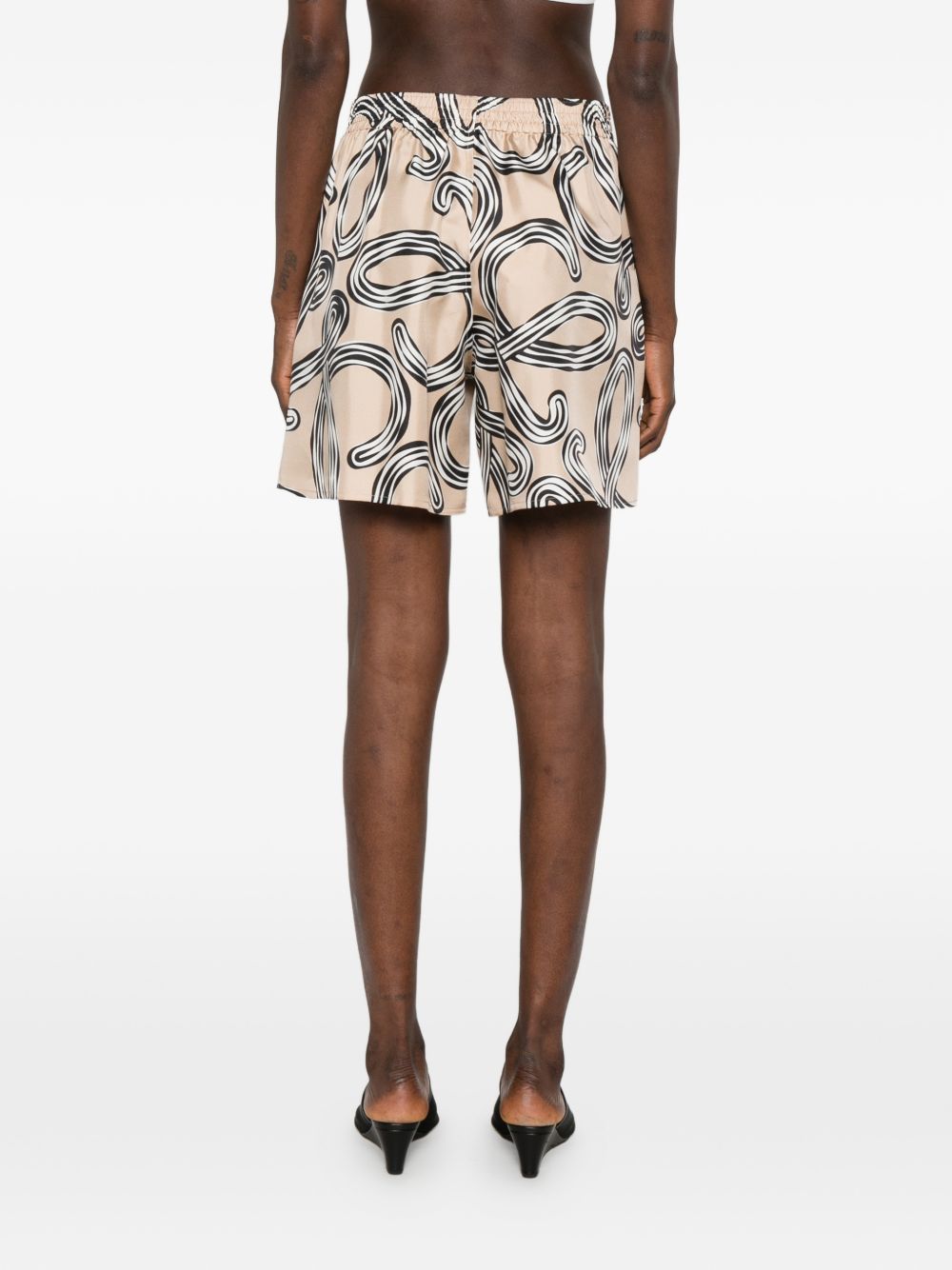 Loewe Paula's Ibiza Women Printed Silk Shorts LOEWE