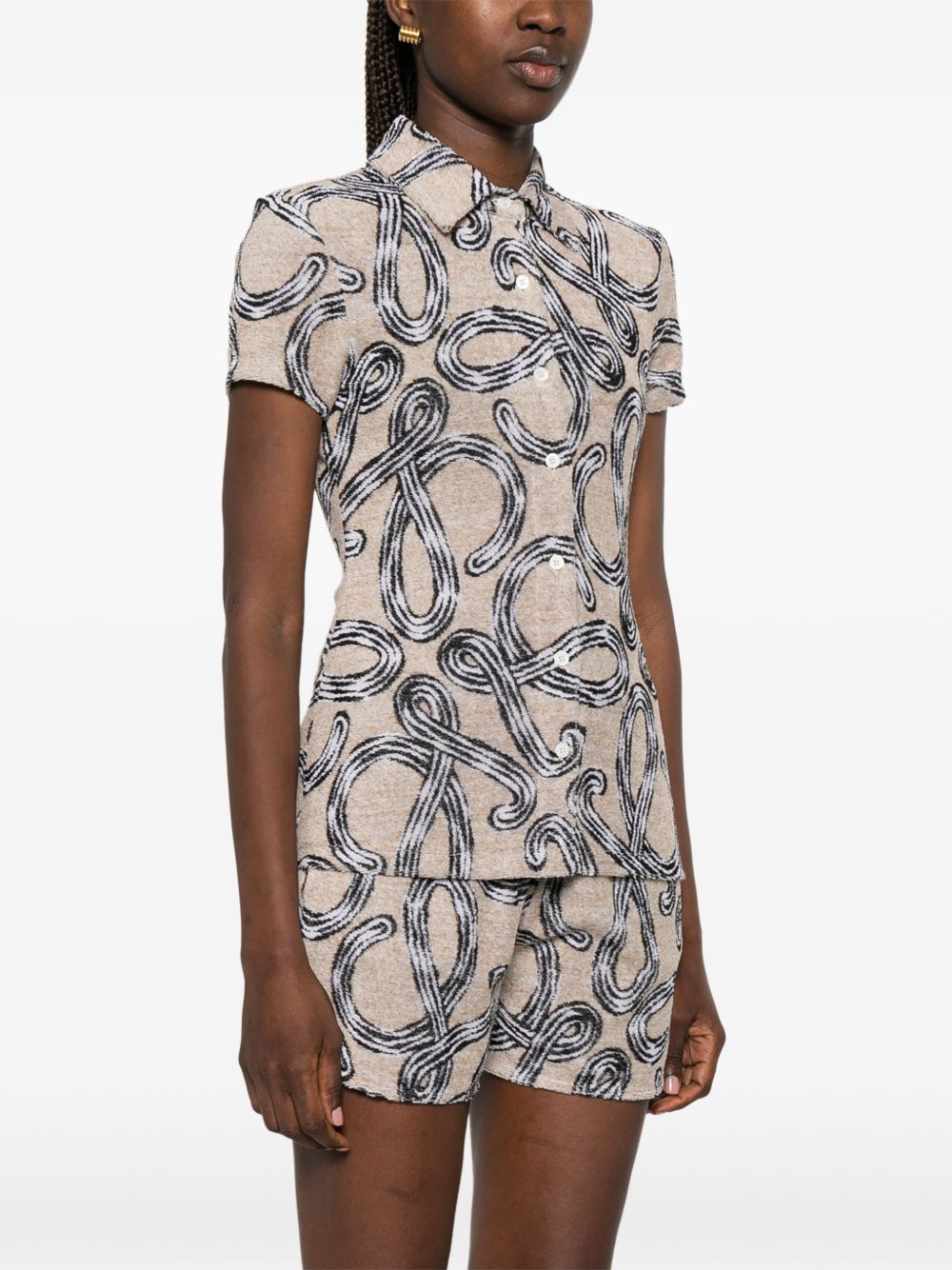 Loewe Paula's Ibiza Women Cotton Blend Printed Shirt LOEWE