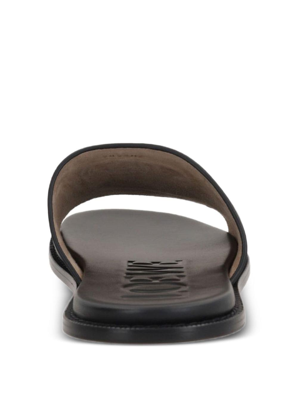 Loewe Men Flex Anagram Leather Slides LOEWE
