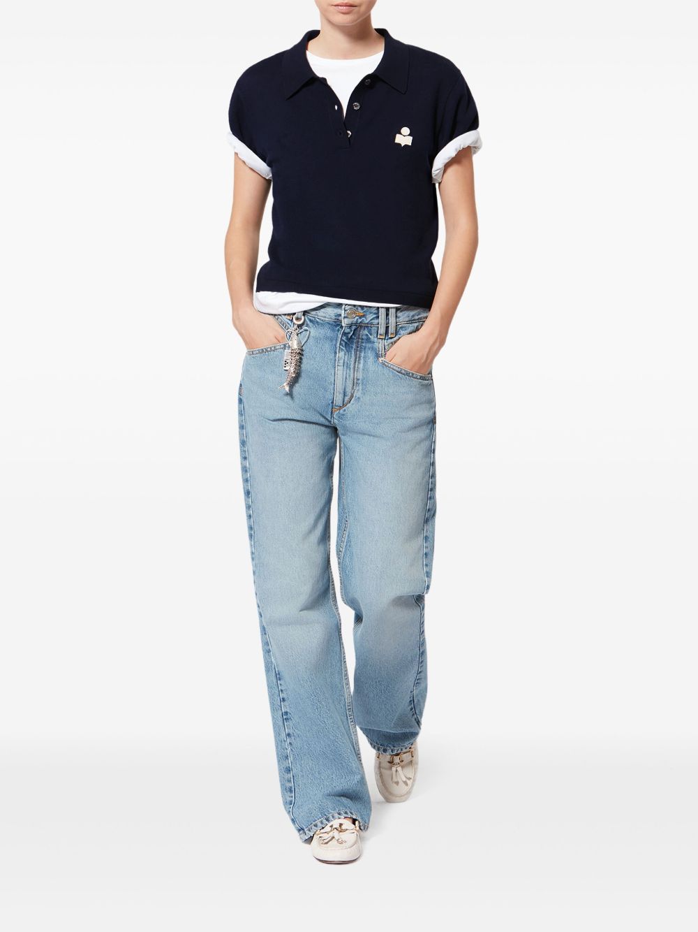Marant Etoile Women Wool And Cotton Polo Shirt ISABEL MARANT ETOILE
