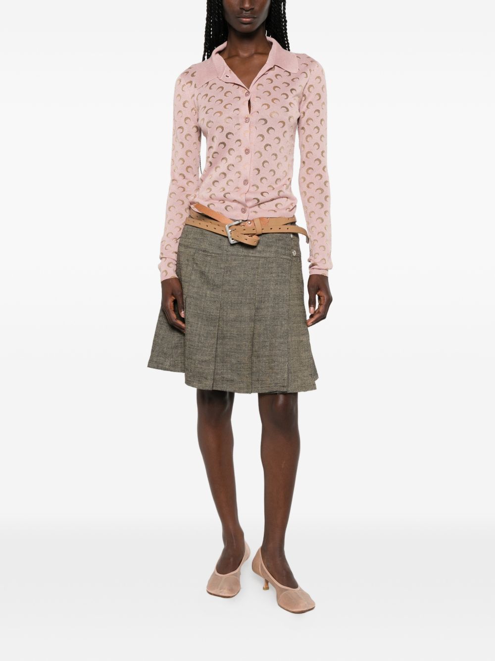 Marine Serre Women Moon Devore Shirt MARINE SERRE