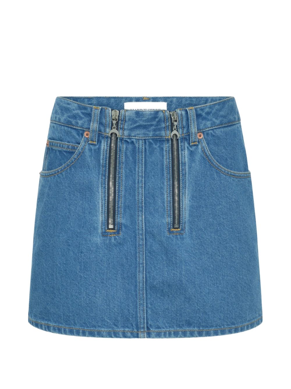 Marine Serre Women Denim Mini Skirt MARINE SERRE