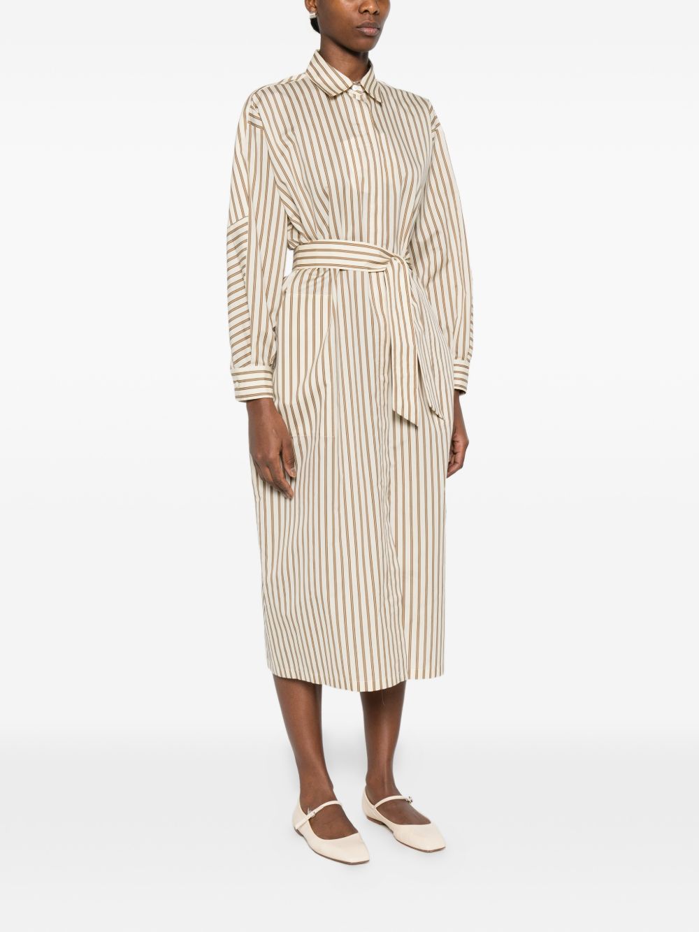 Max Mara Women Striped Silk Blend Dress MAX MARA