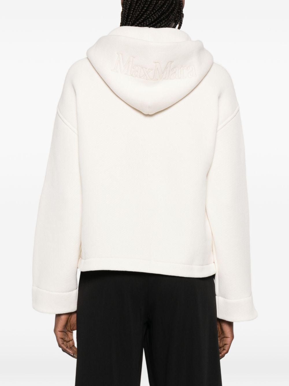 Max Mara Women Logo Cotton Hoodie MAX MARA