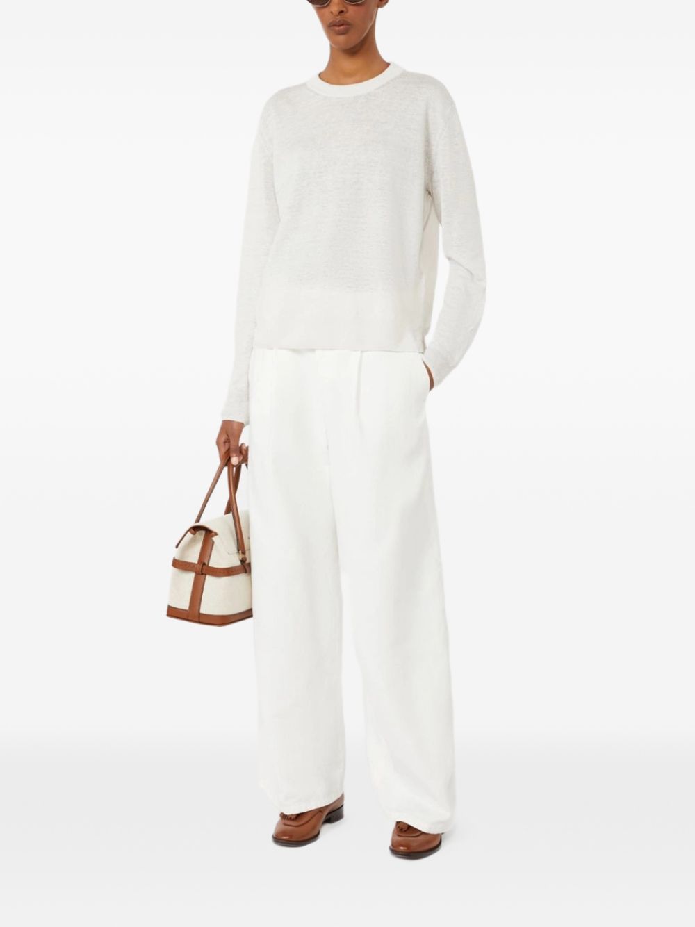 'S Max Mara Women Linen Crewneck Sweater S MAX MARA