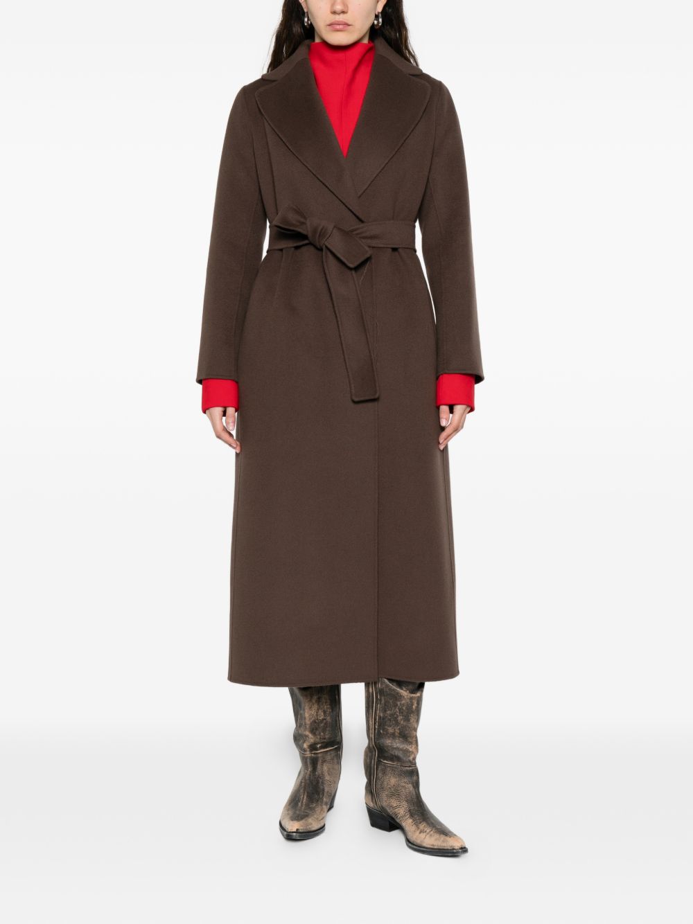 'S Max Mara Women Wool Long Coat S MAX MARA