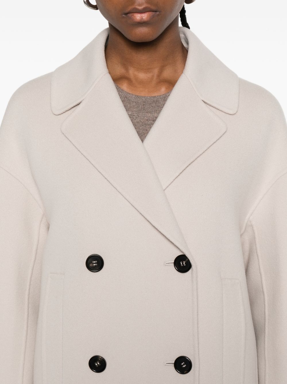 'S Max Mara Women Wool Double-Breasted Coat S MAX MARA