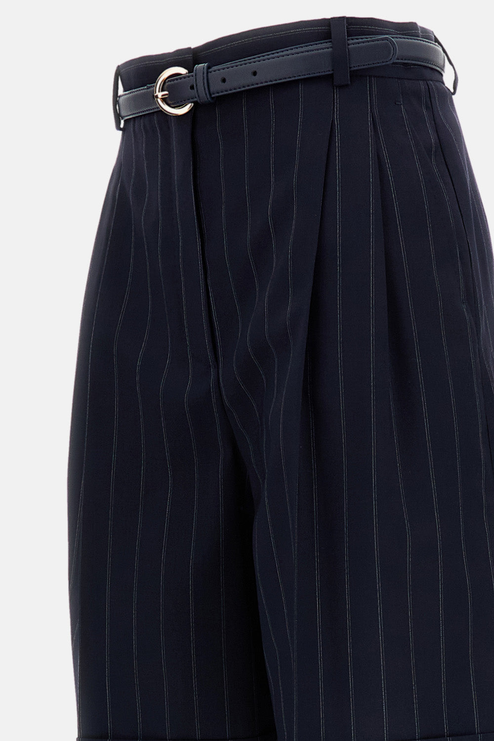 Max Mara Studio Women Pinstriped Ere Bermuda