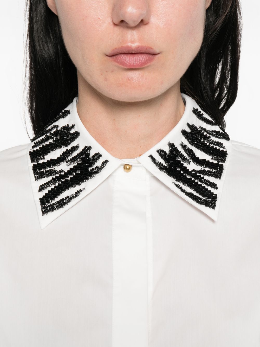 Max Mara Women Printed Collar Cotton Shirt MAX MARA
