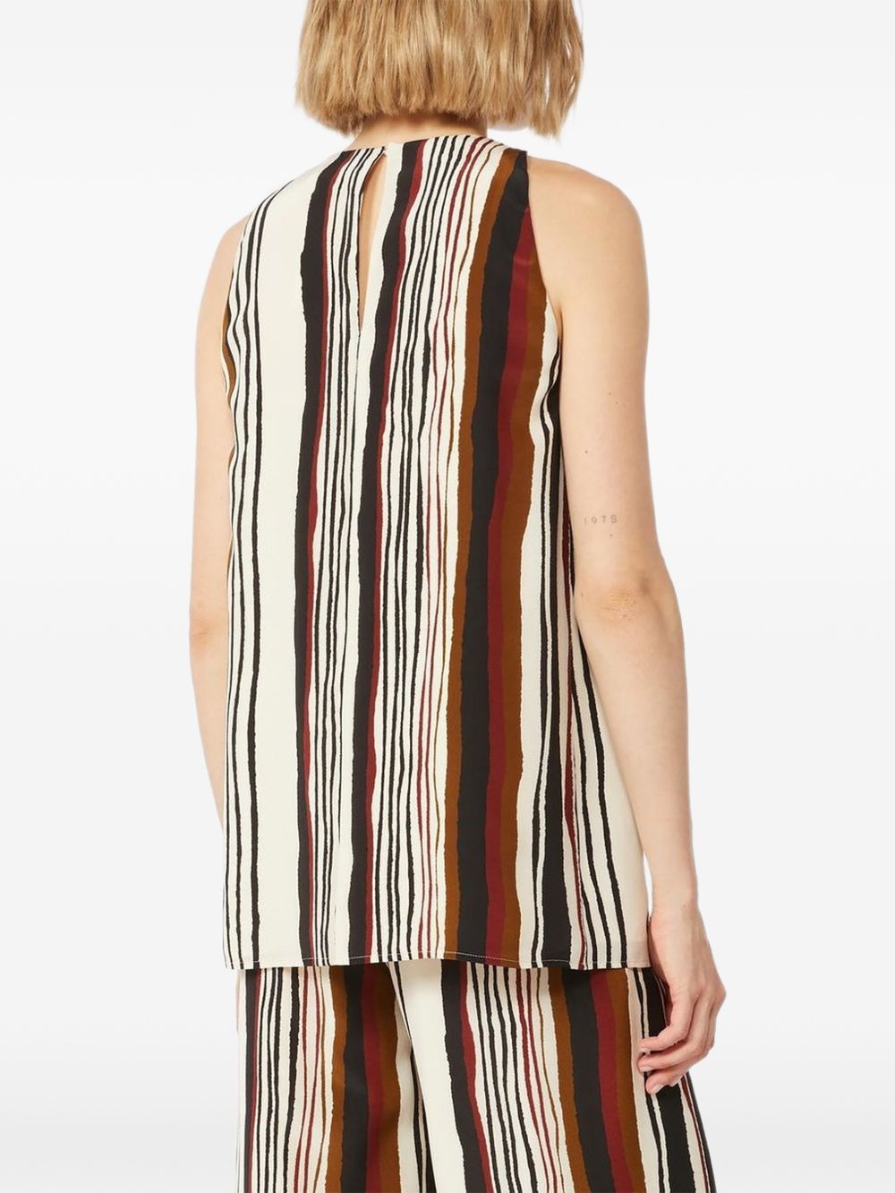 Max Mara Women Striped Silk Top MAX MARA