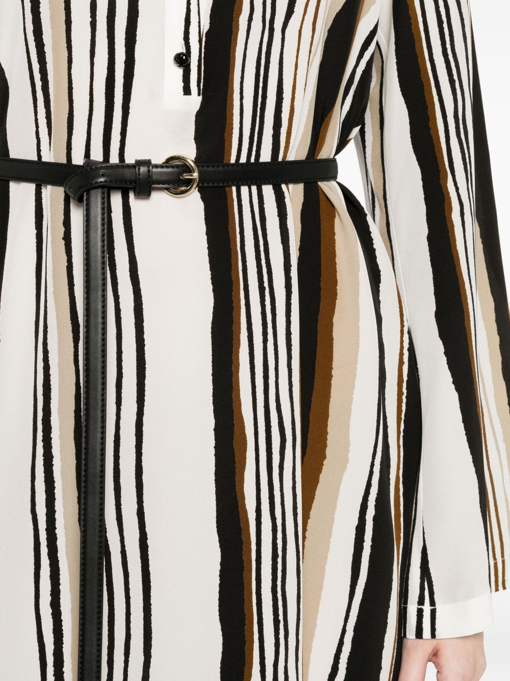 Max Mara Women Striped Silk Long Dress MAX MARA