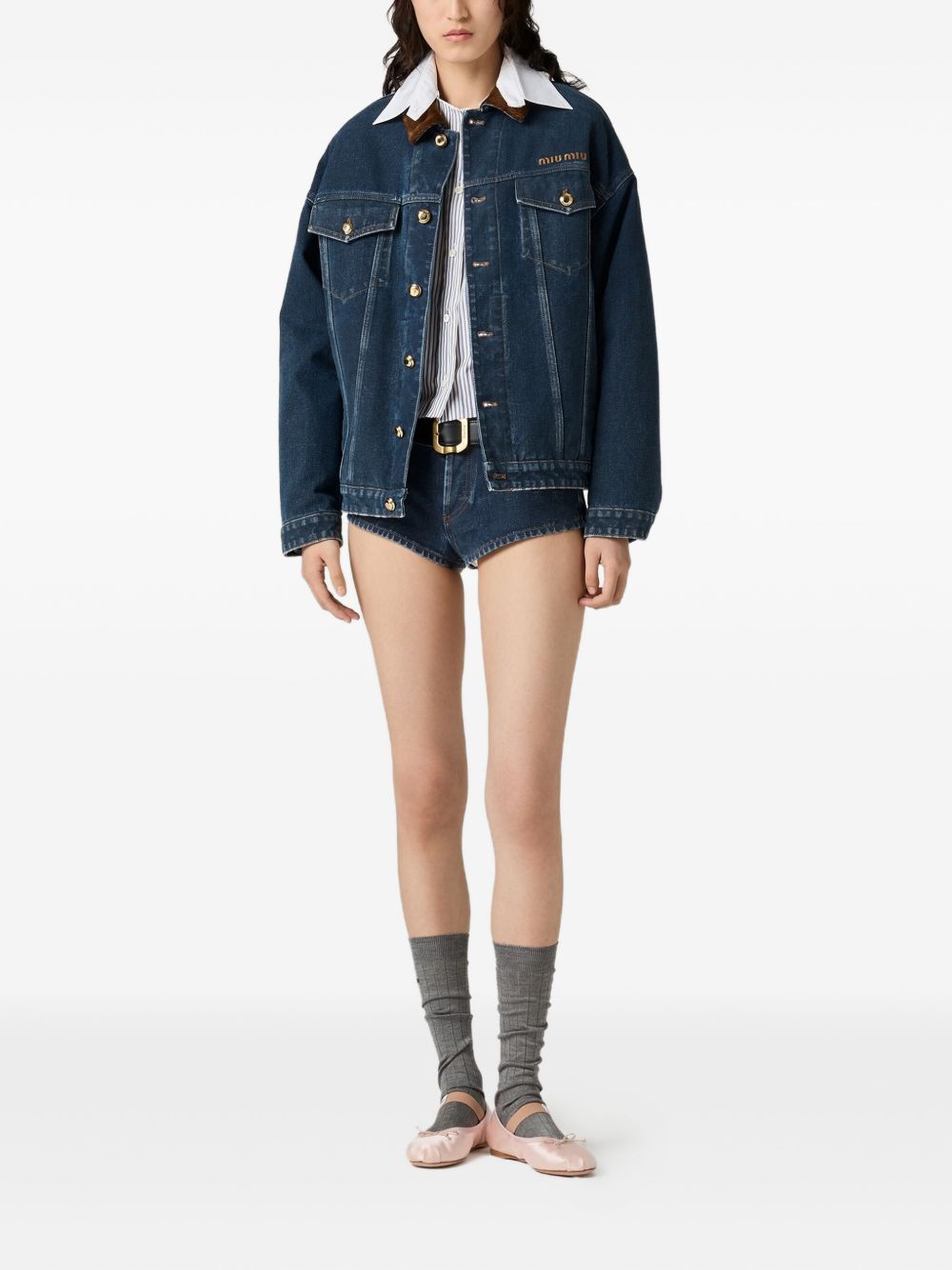 Miu Miu Women Denim Jacket MIU MIU