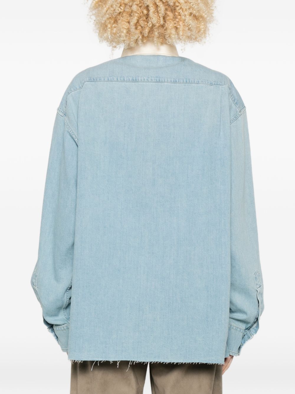 Miu Miu Women Denim Cotton Shirt MIU MIU