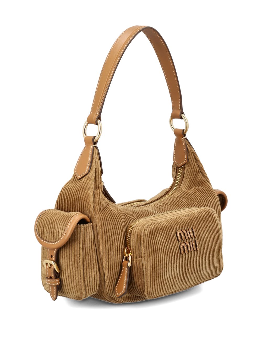 Miu Miu Women Pocket Velvet Shoulder Bag MIU MIU
