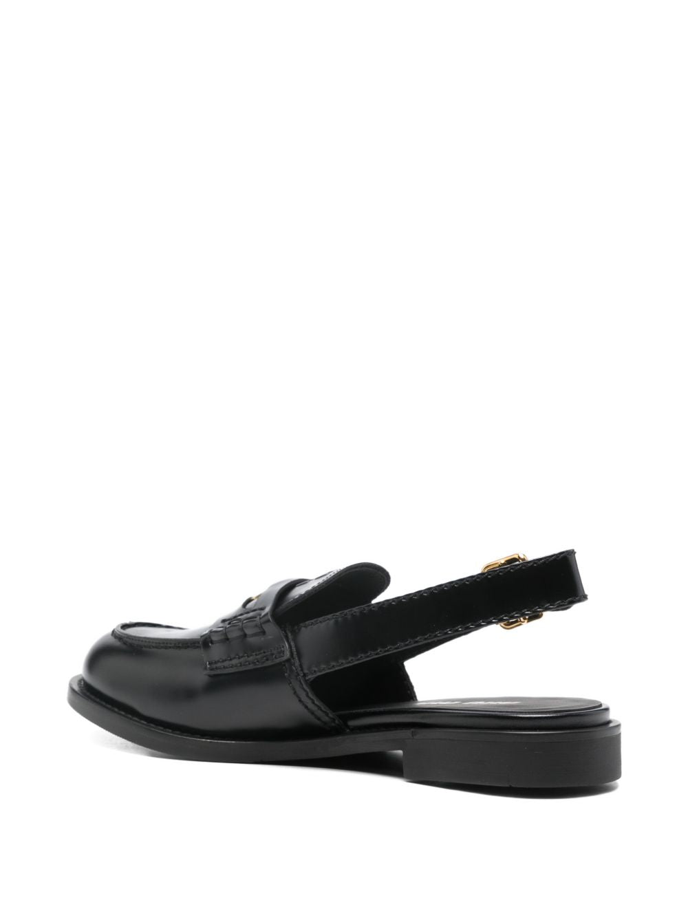 Miu Miu Women Leather Slingback Loafers MIU MIU