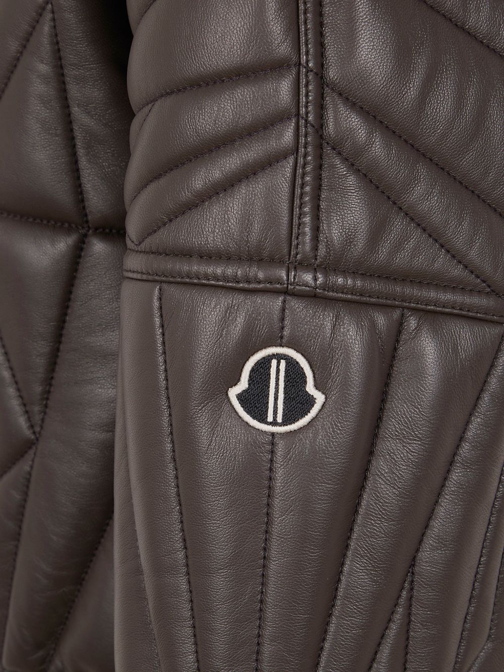 Moncler + Rick Owens Women Leather Bomber Jacket