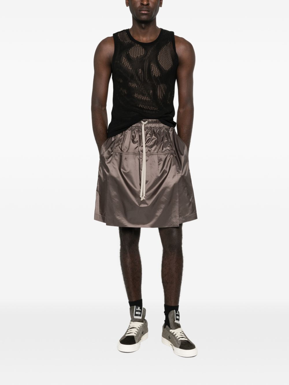 Moncler + Rick Owens Women Nylon Midi Skirt MONCLER