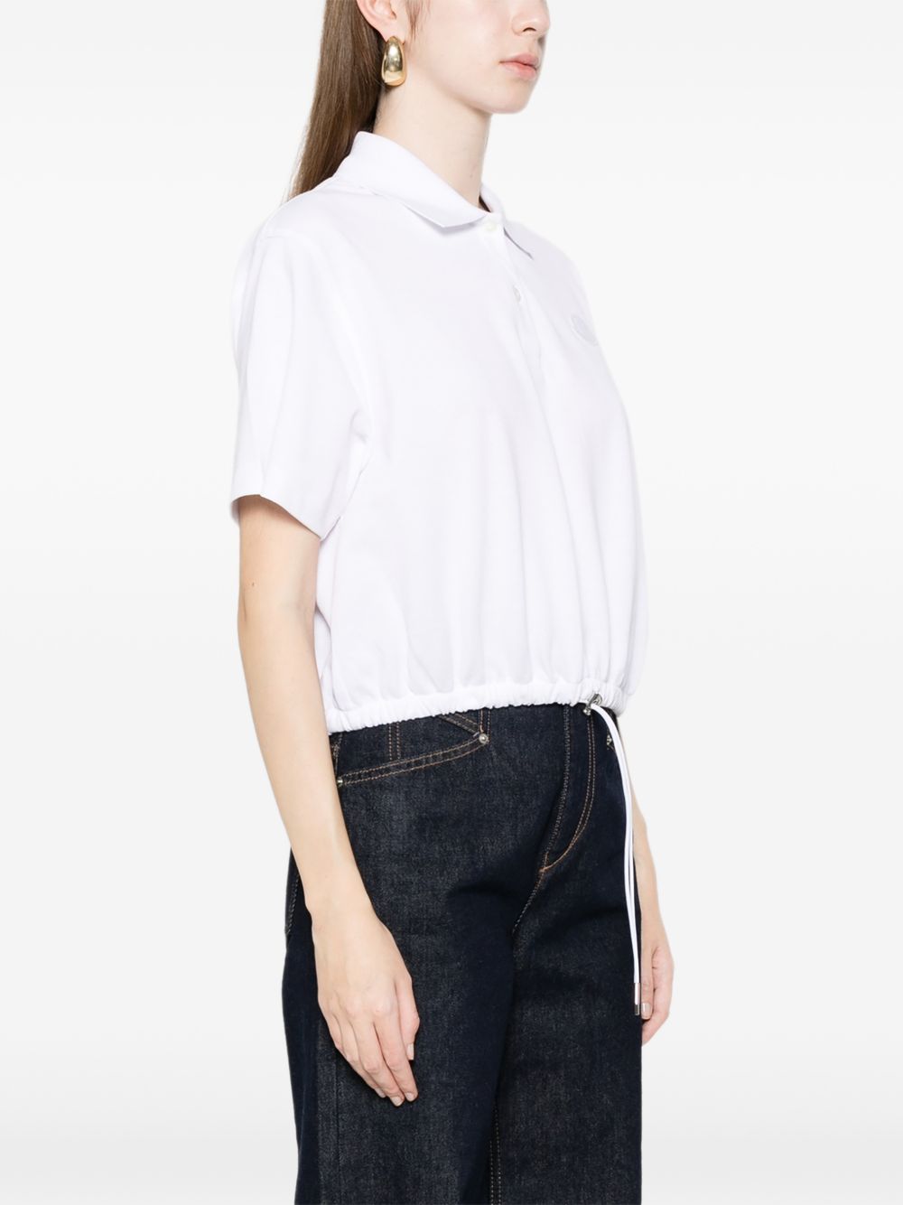 Moncler Women Logo Cotton Polo Shirt MONCLER