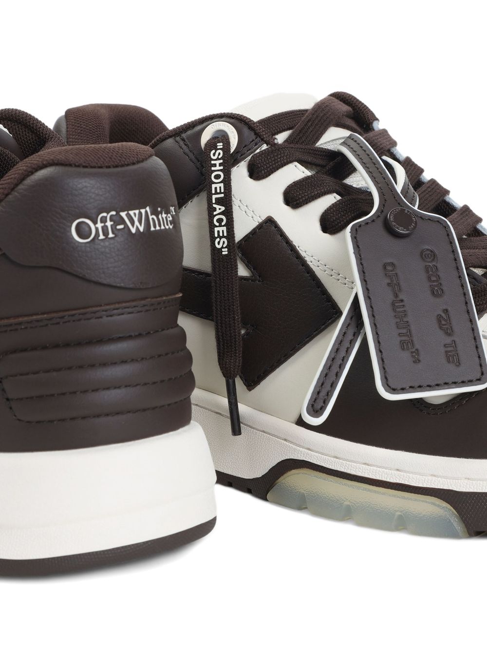 Off-White Men Out Of Office Leather Sneakers OFF-WHITE