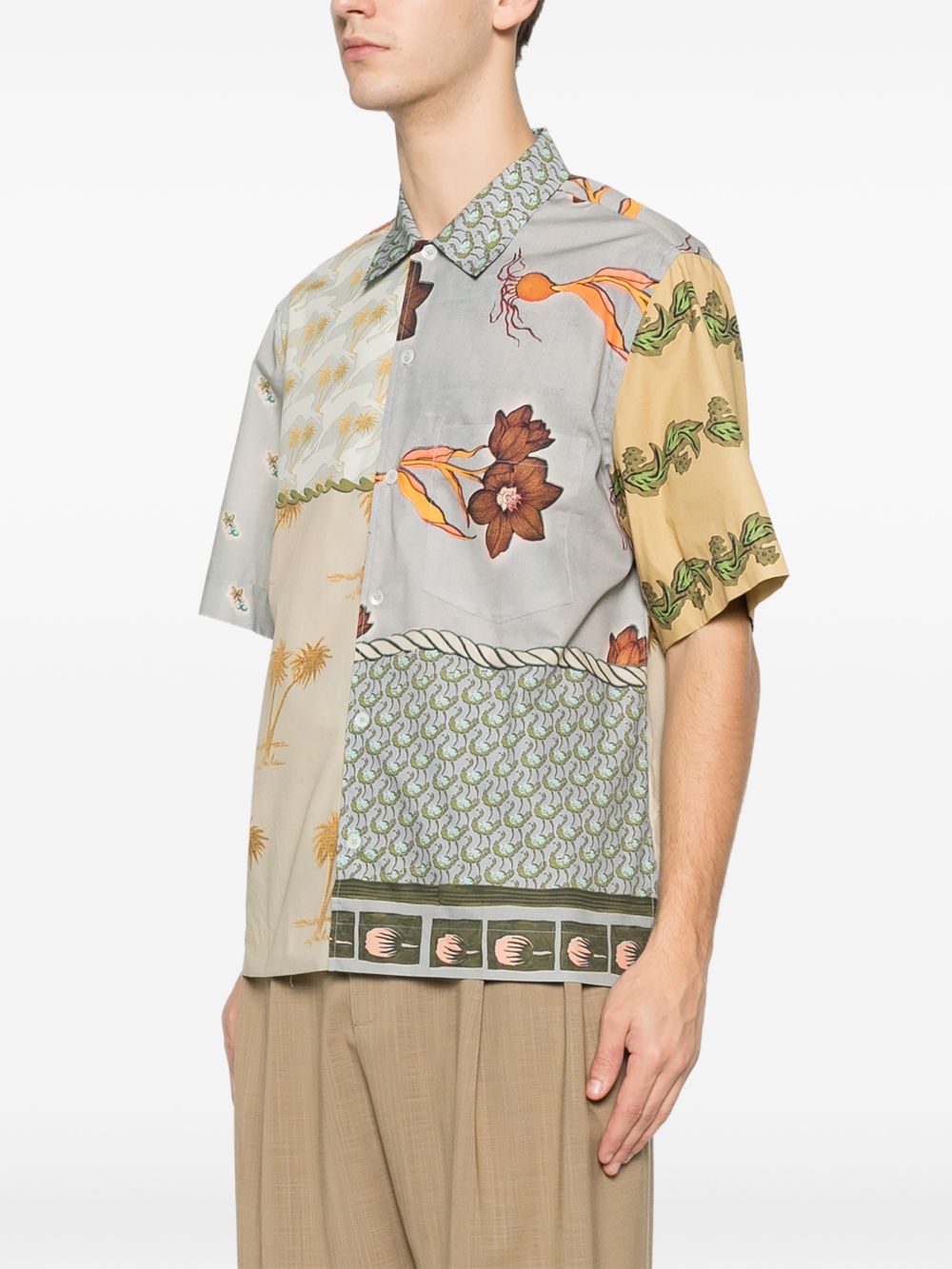 Paul Smith Men Printed Cotton Shirt PAUL SMITH