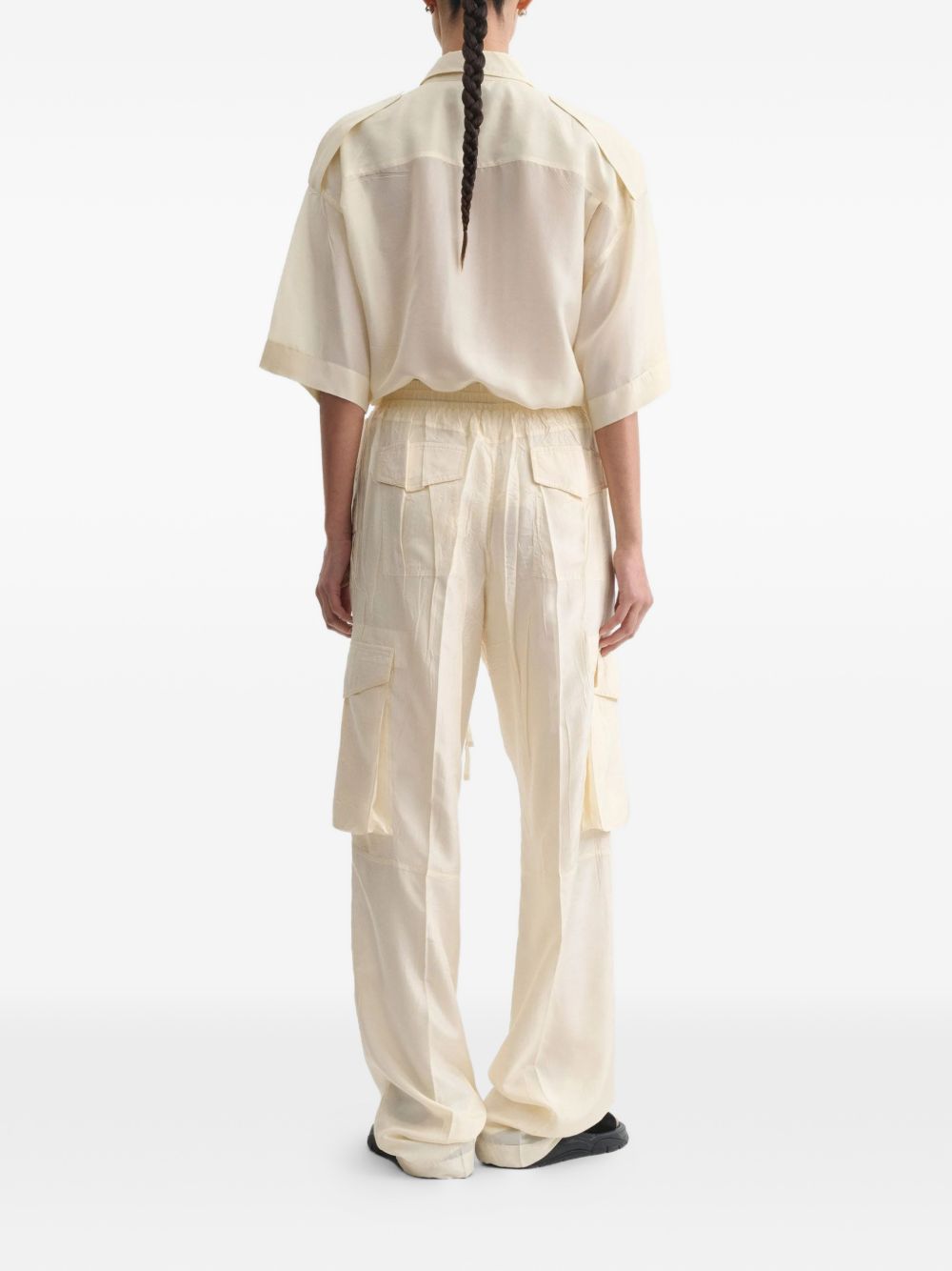 Phoebe Philo Women Silk Trousers