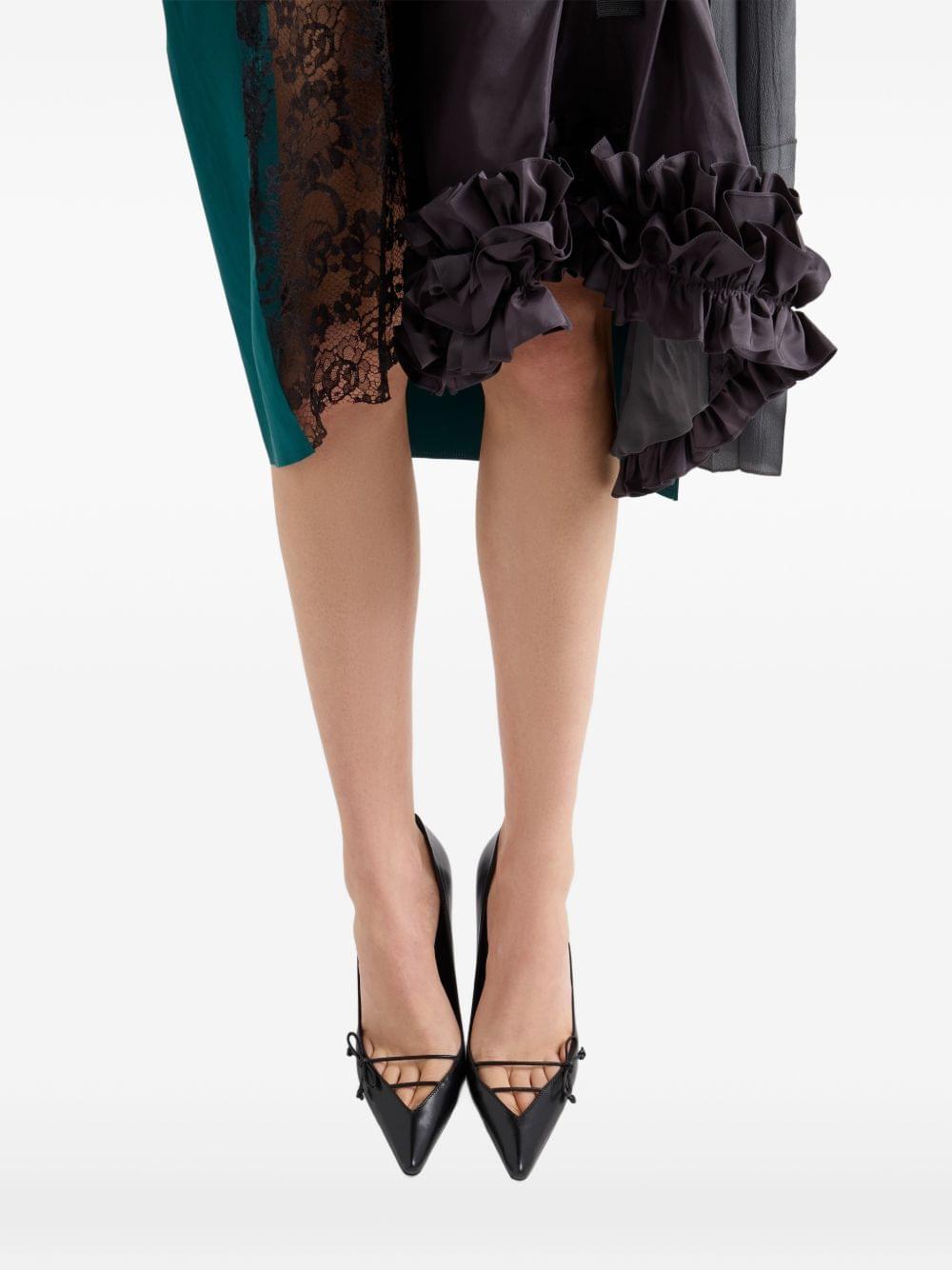 Prada Women Patchwork Midi Skirt PRADA