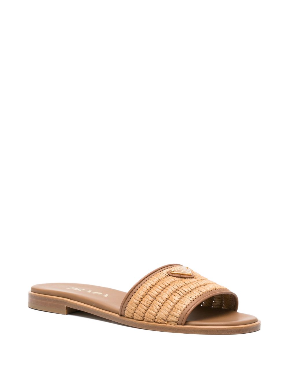 Prada Women Straw Flat Sandals PRADA