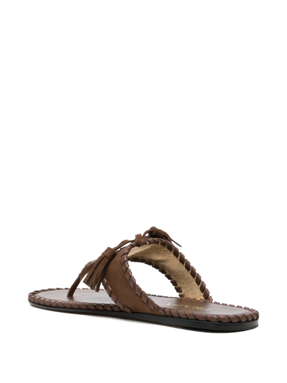 Prada Women Suede Leather Thong Sandals PRADA