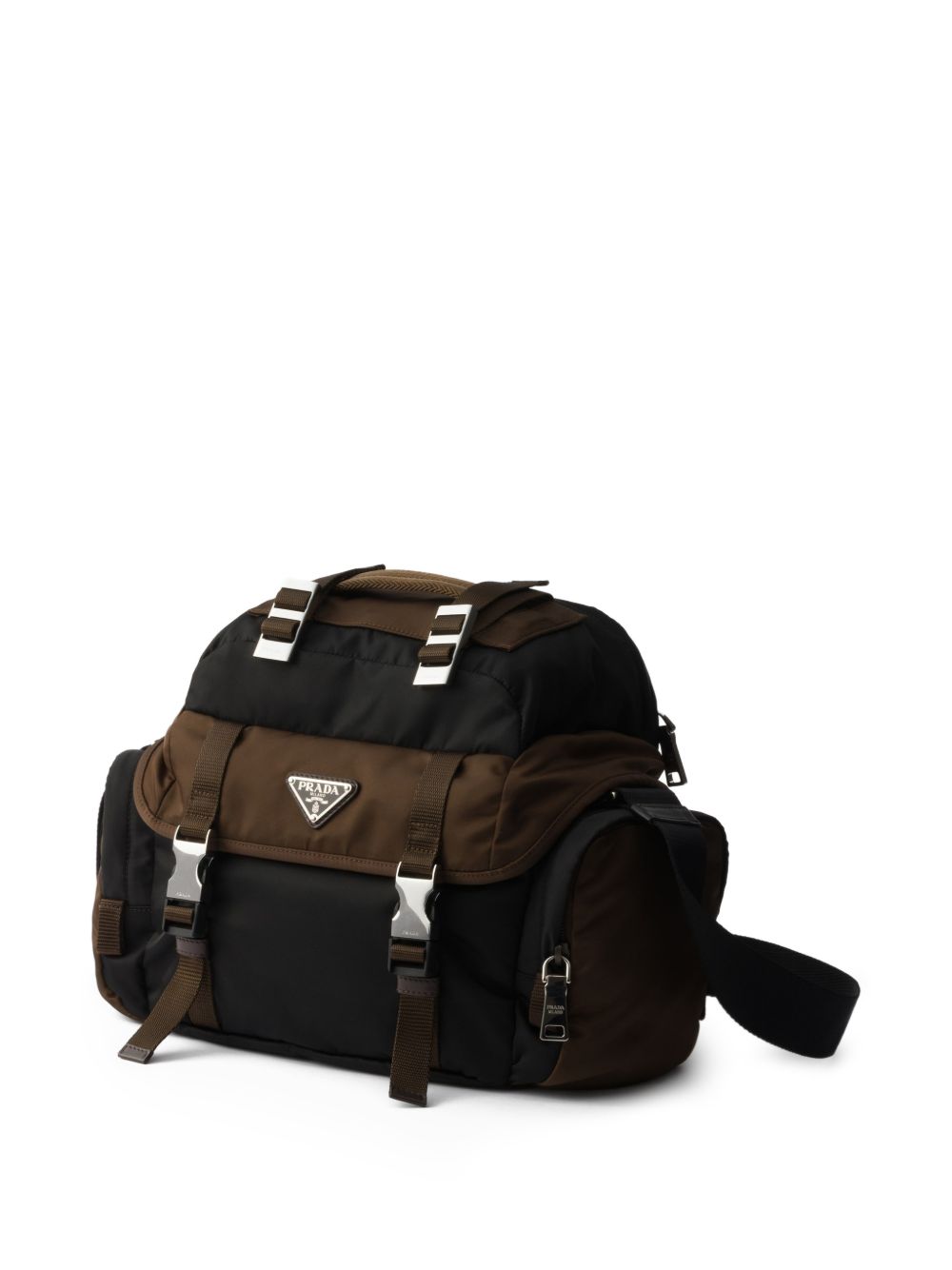 Prada Men Re-Nylon And Leather Crossbody Bag PRADA