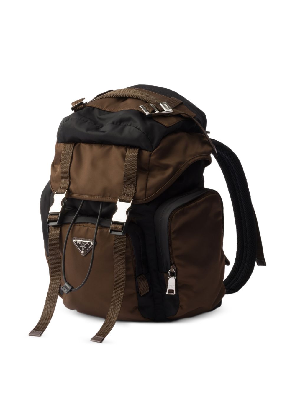 Prada Men Re-Nylon And Leather Backpack