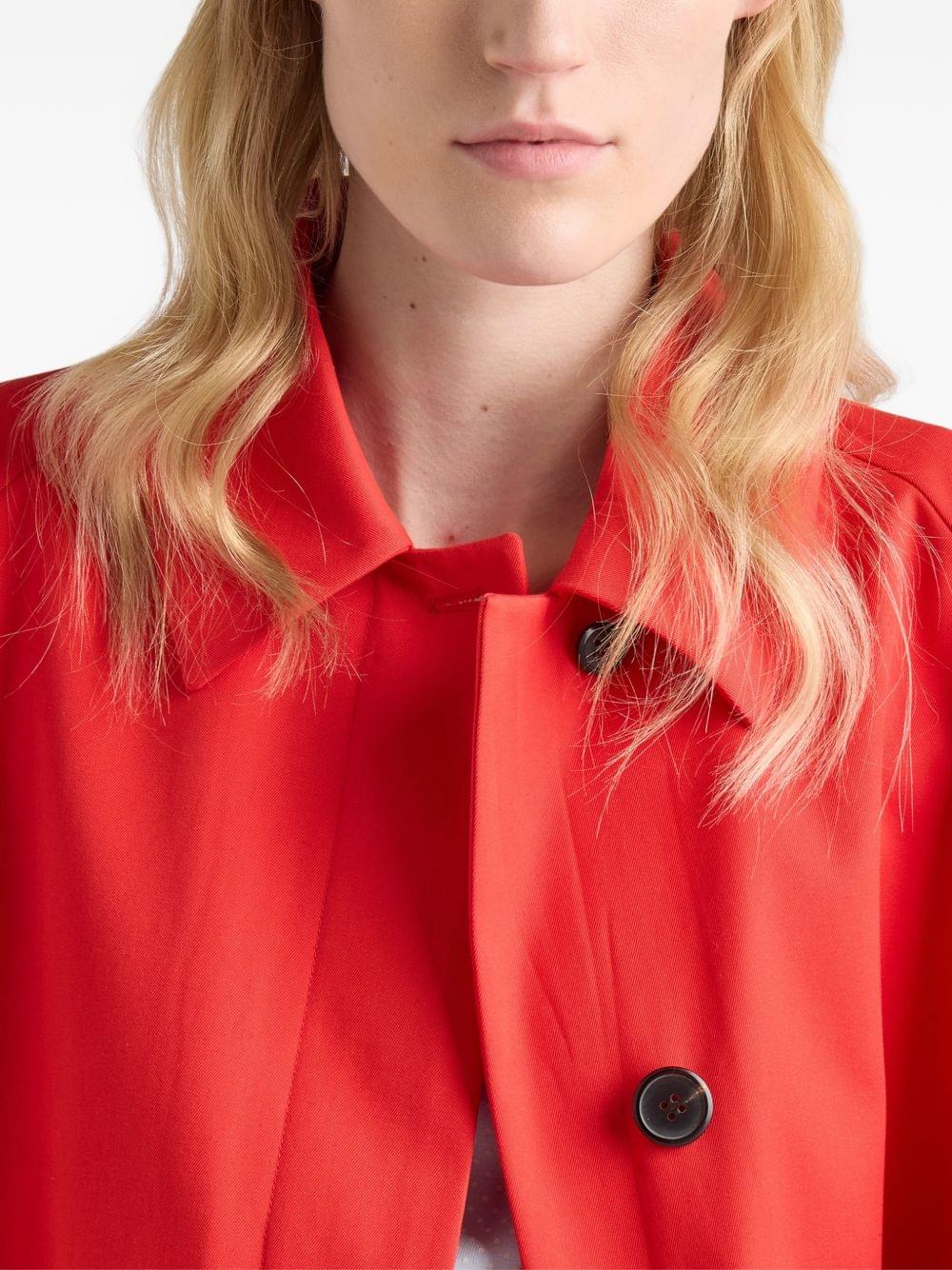 Prada Women Gabardine Midi Coat PRADA