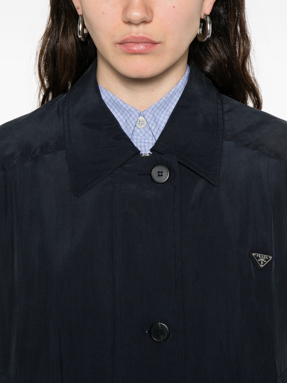 Prada Women Silk Blouson Jacket PRADA