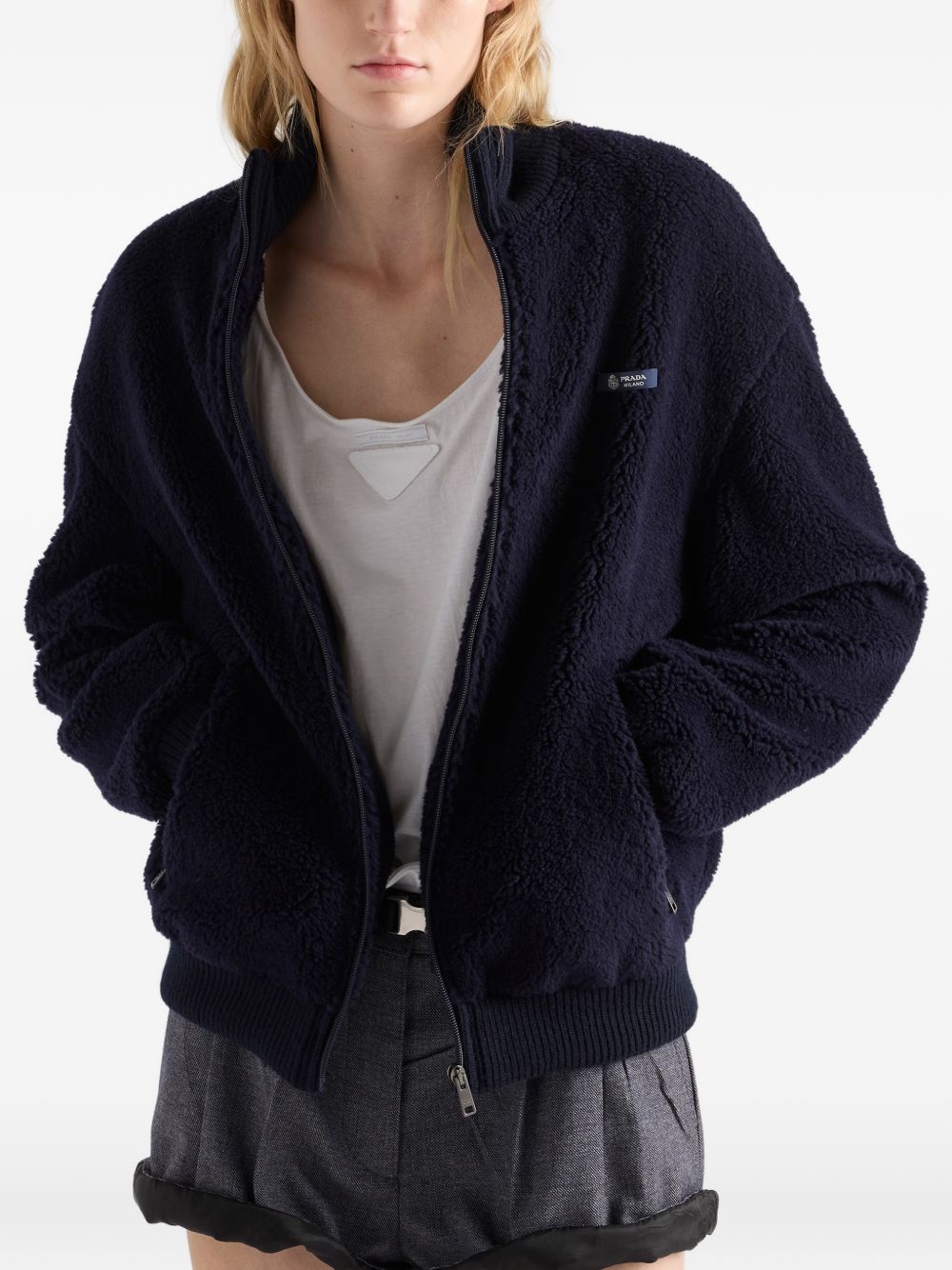 Prada Women Fleece Blouson Jacket PRADA