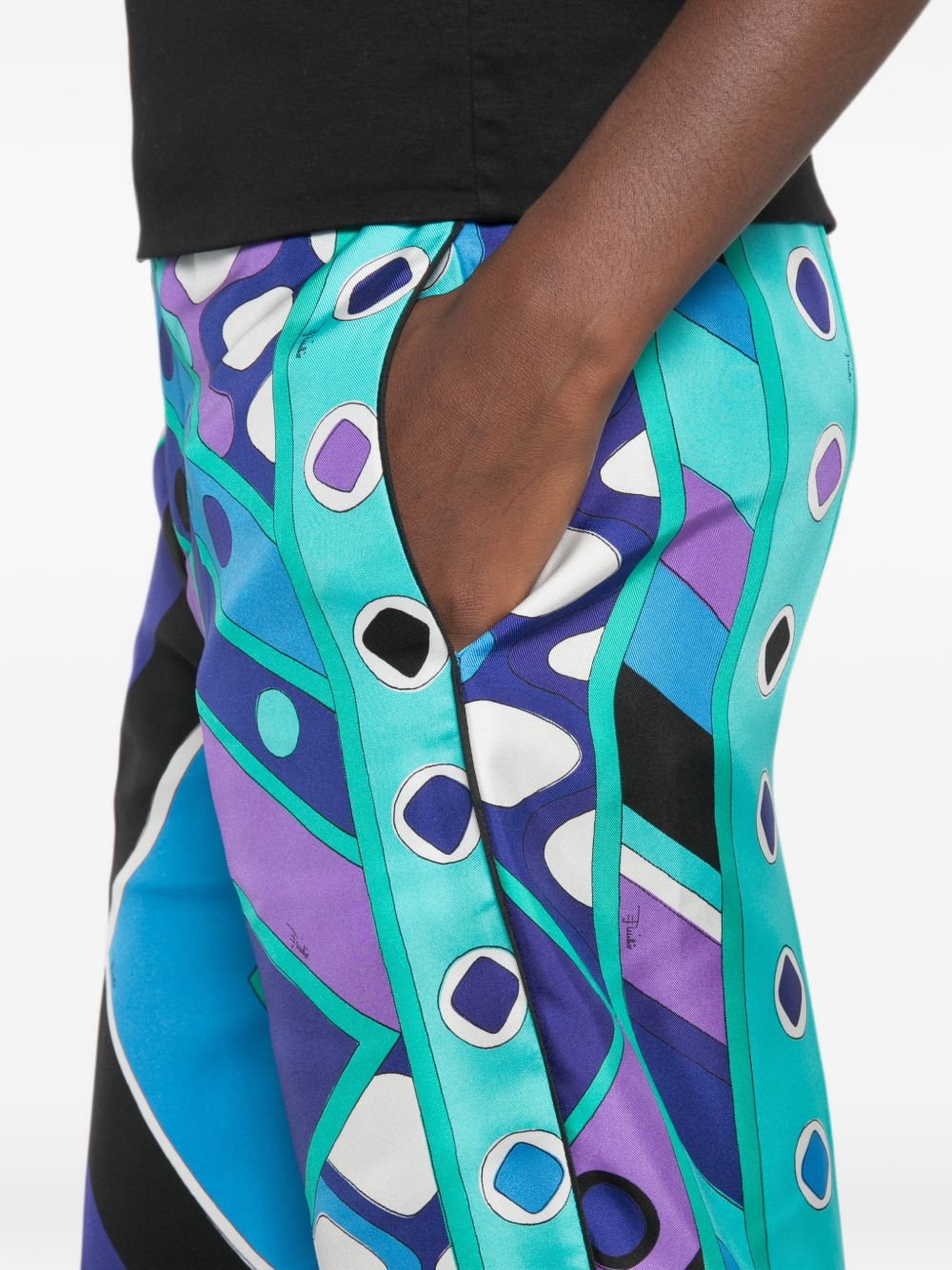 Pucci Women Printed Silk Trousers PUCCI